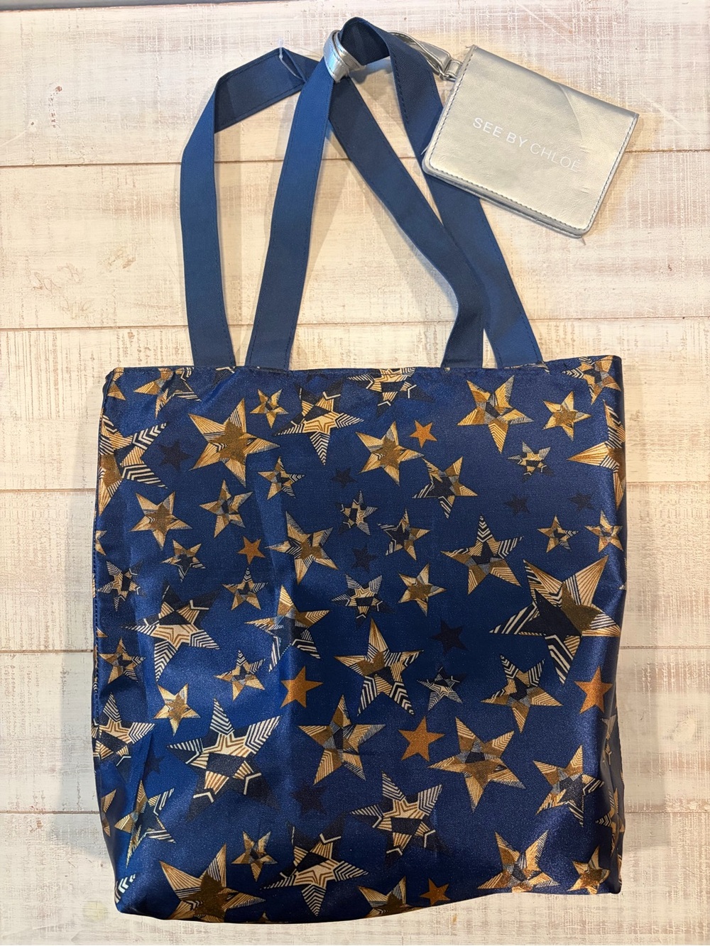 Rare See By Chloé Japan Exclusive Reversible Star Print Tote Bag